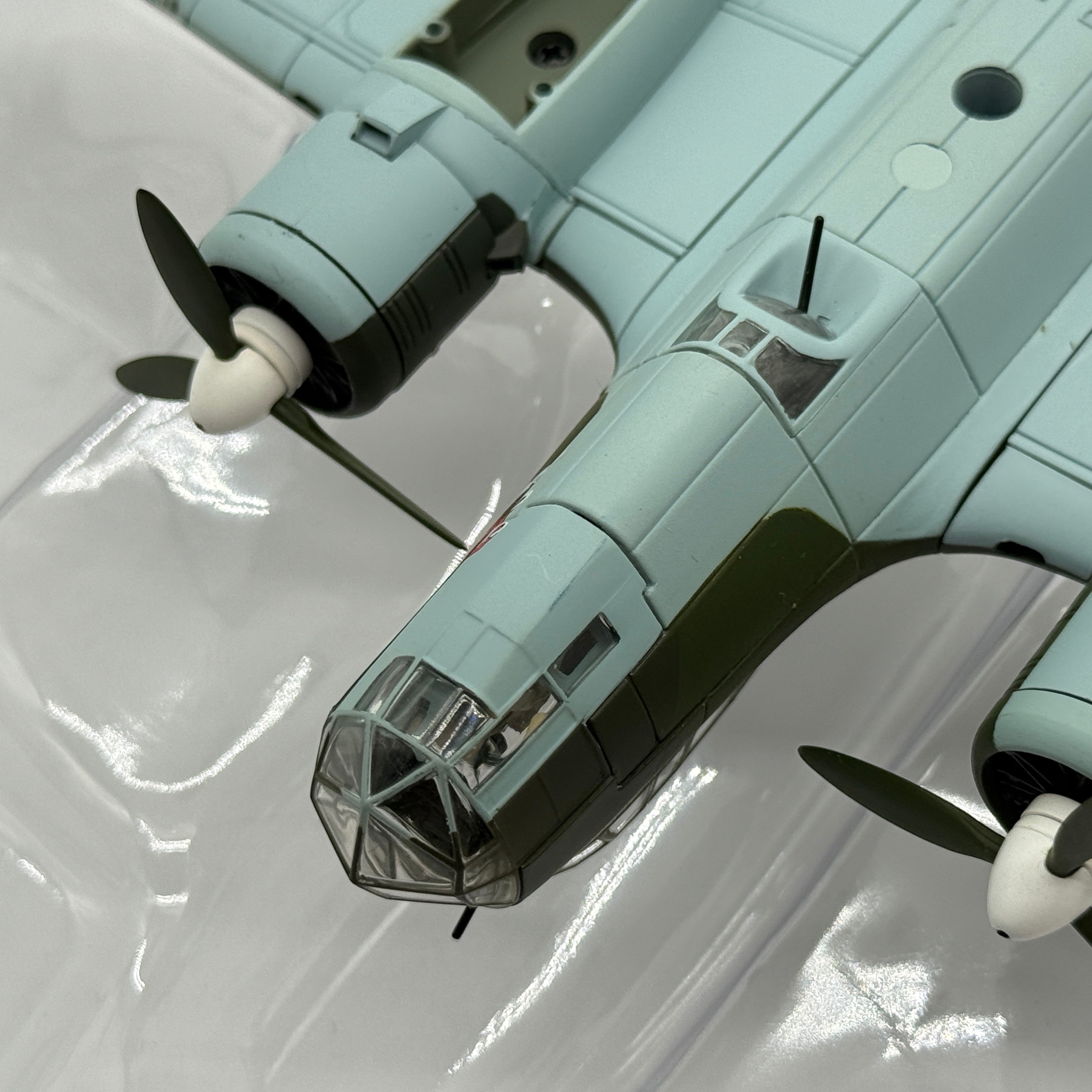 The Collectables Vault Corgi 1:72 Dornier Do 17Z Flying Pencil diecast model showing the glazed nose and cockpit detail