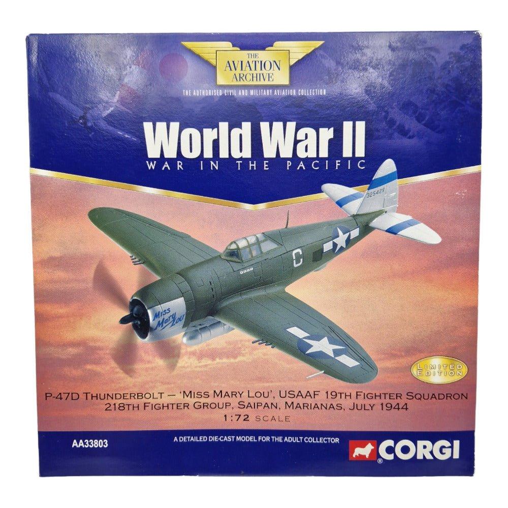 Corgi Aviation Archive 1:72 P - 47D Thunderbolt Miss Mary Lou USAAF July 1944 AA33803 - Corgi