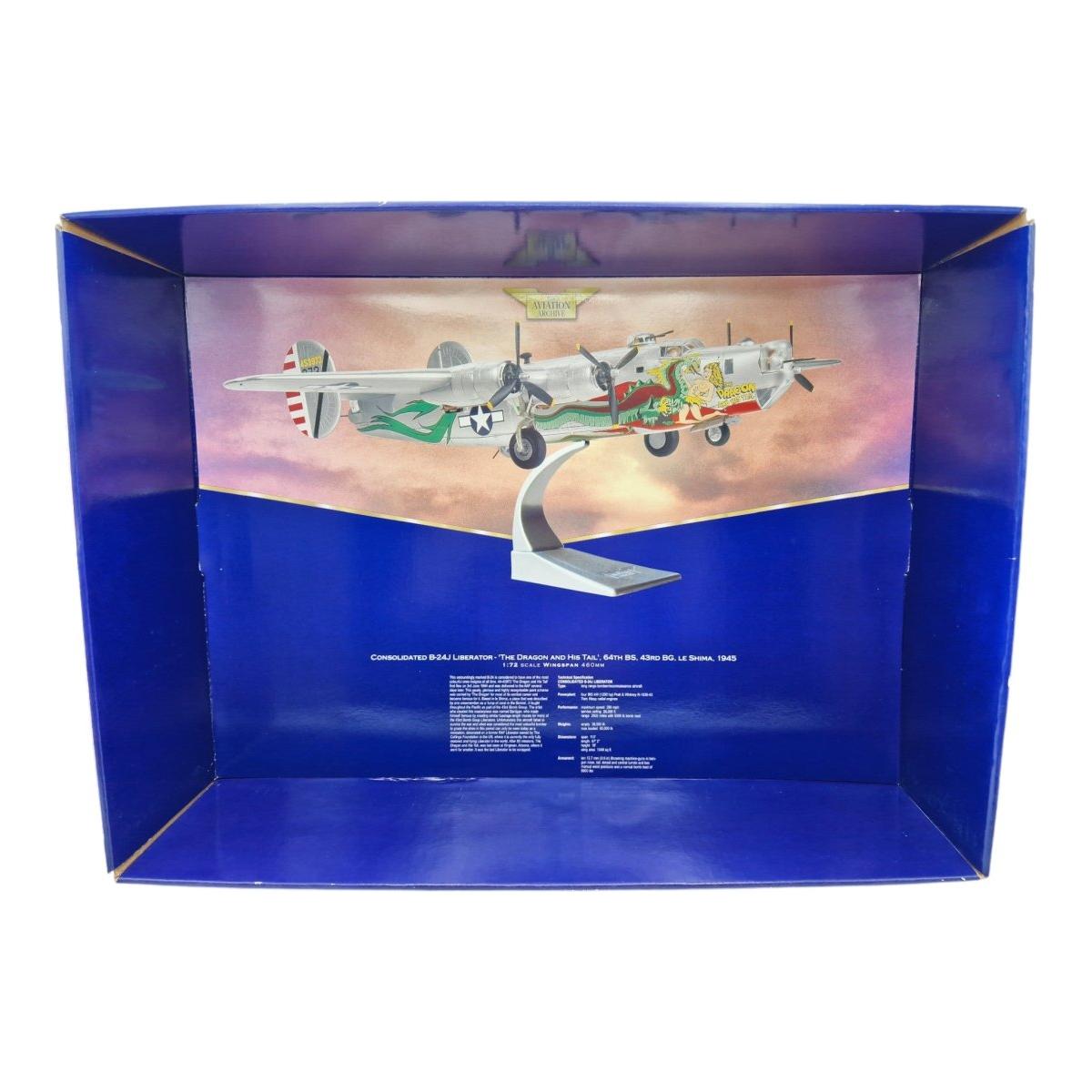 Corgi Aviation Archive 1:72 Consolidated B - 24J Liberator "The Dragon & His Tail" AA34001 - Corgi