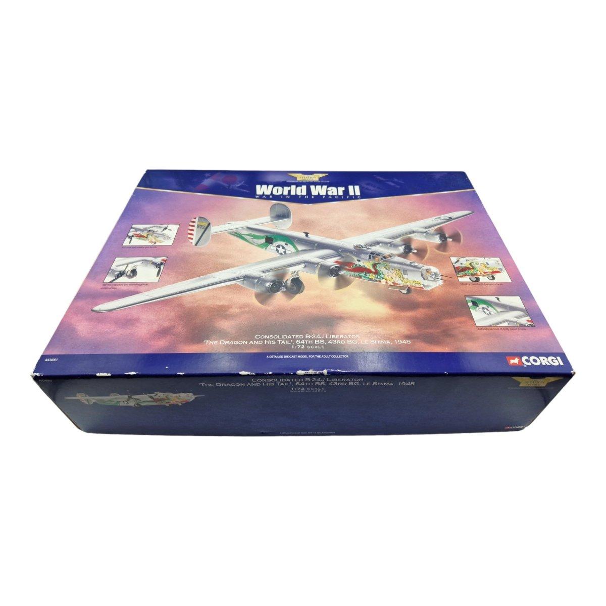 Corgi Aviation Archive 1:72 Consolidated B - 24J Liberator "The Dragon & His Tail" AA34001 - Corgi