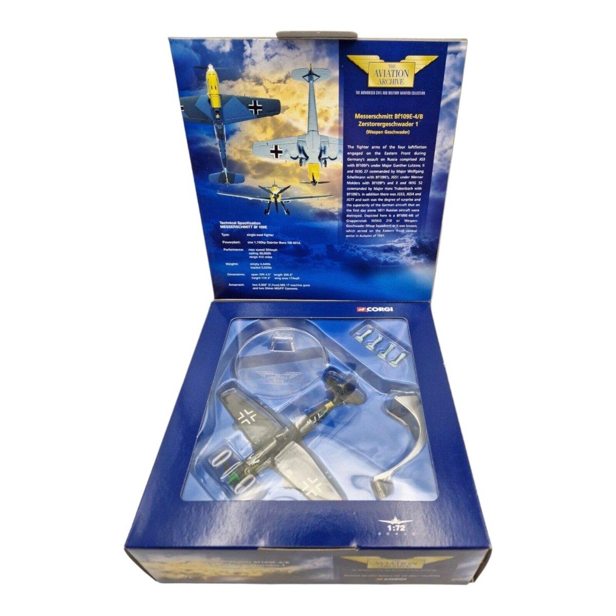 Corgi Aviation Archive 1:72 Scale Messerschmitt BF - 109E Zerstorergeschwader 1 Aircraft AA32101 - Corgi