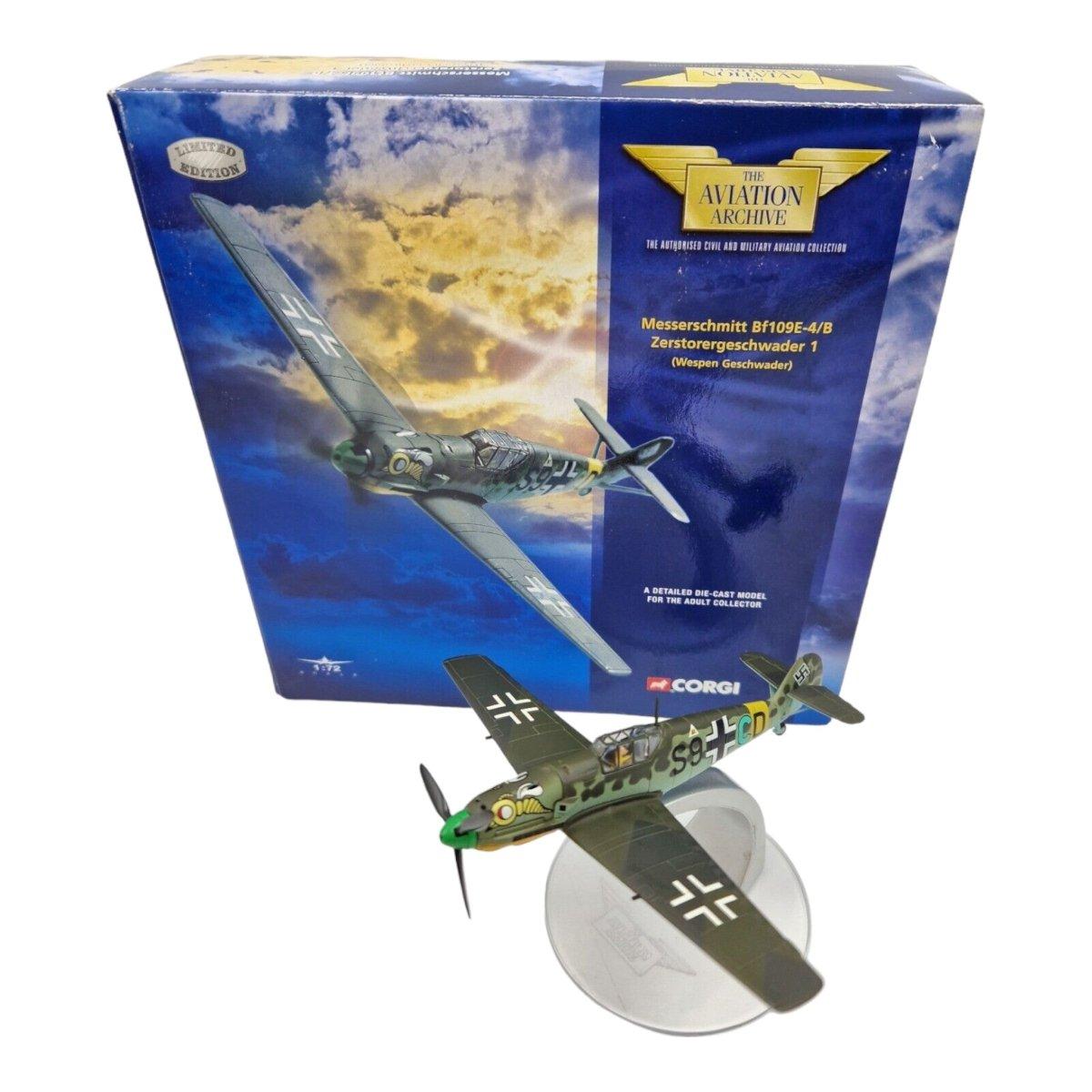 Corgi Aviation Archive 1:72 Scale Messerschmitt BF - 109E Zerstorergeschwader 1 Aircraft AA32101 - Corgi